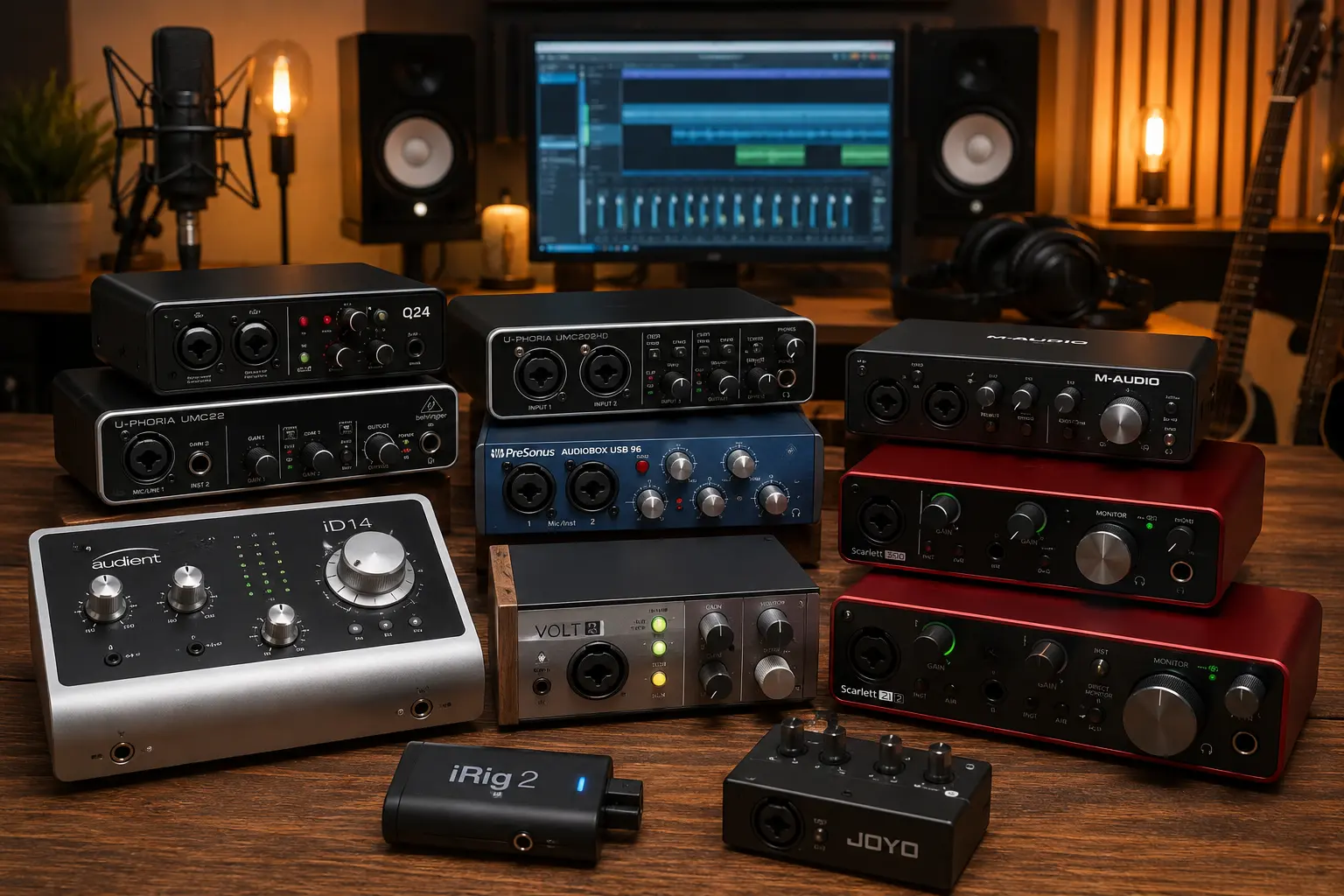 Melhores Interfaces de Áudio para Home Studio em 2026 • N1 Studio